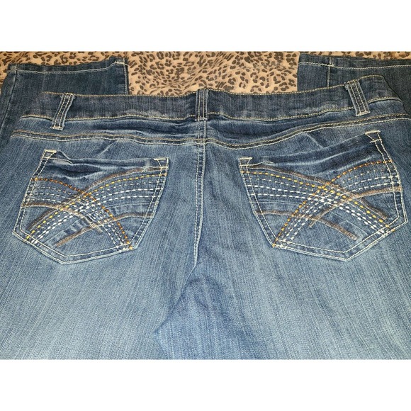 Mossimo Supply Skinny Jeans Womens Size 17 Blue Medium Wash Denim Low Rise (EE9) - Picture 5 of 6